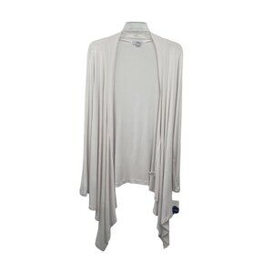 Great Northwest Indigo Waterfall Cardigan Womens L NEW with defects White